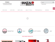 Tablet Screenshot of banzailiving.com